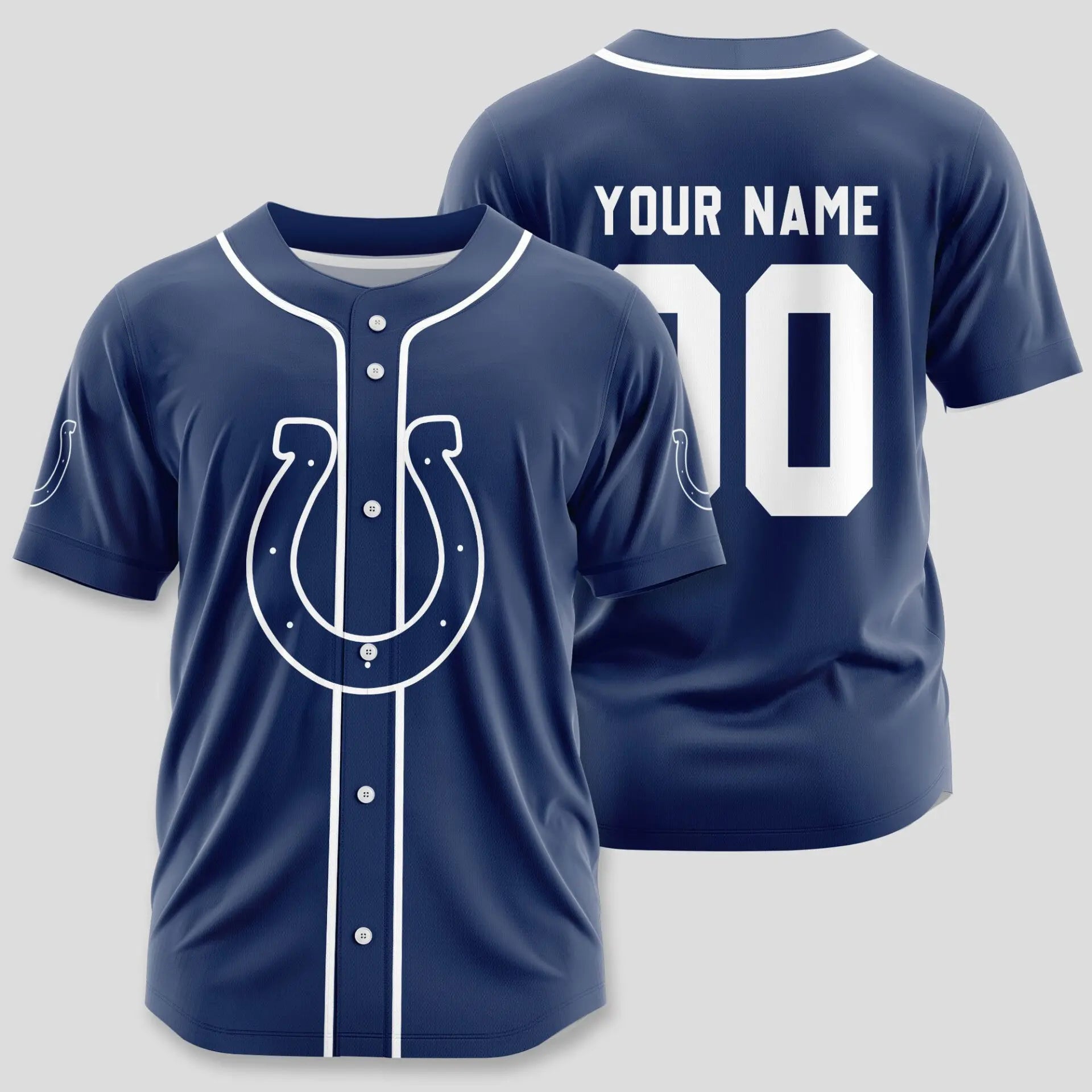 Indianapolis Colts | Classic Baseball Jersey – Customize Your Name & Number, Your Style! – HuddleStyle.com - Image 3