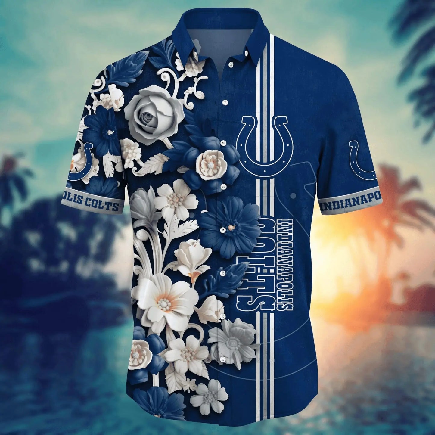 Indianapolis Colts | Hawaii Shirt For Fans, Summer Football Shirt – HuddleStyle.com - Image 2