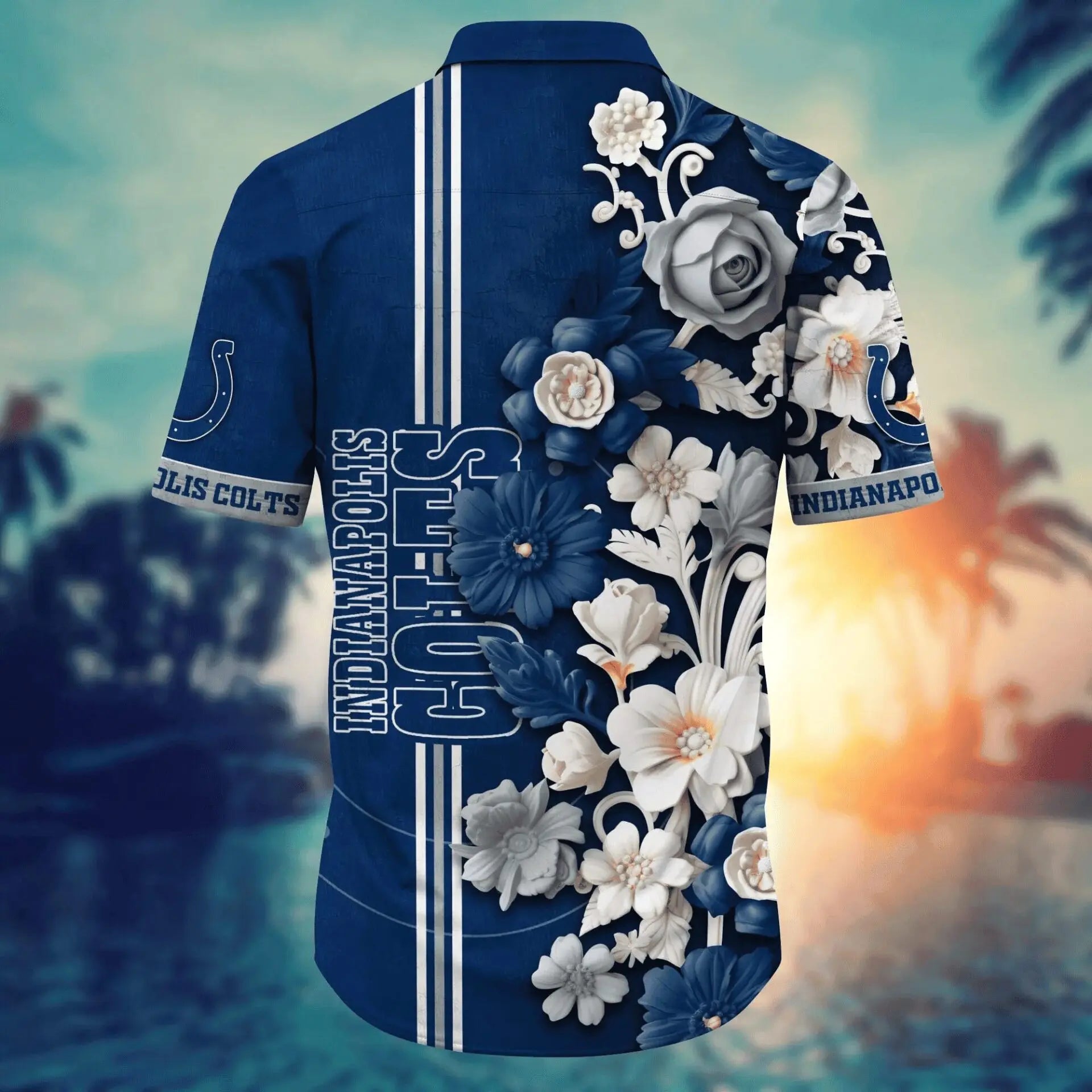 Indianapolis Colts | Hawaii Shirt For Fans, Summer Football Shirt – HuddleStyle.com - Image 3