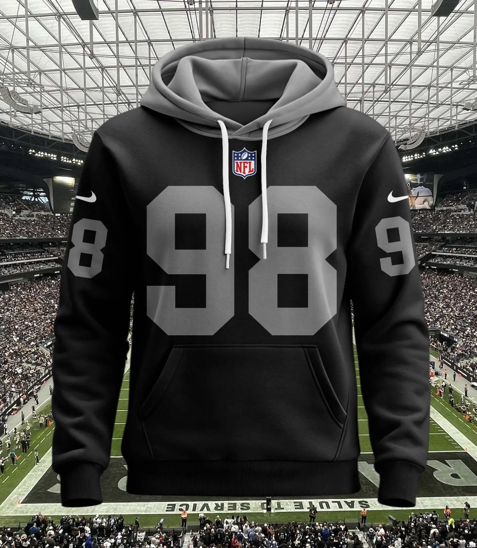 Las Vegas Raiders | Hoodie Style Jersey Custom Name And Number – HuddleStyle.com - Image 2