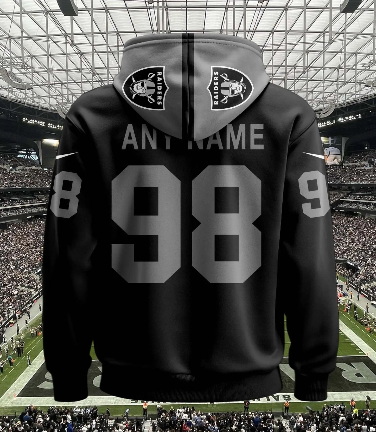 Las Vegas Raiders | Hoodie Style Jersey Custom Name And Number – HuddleStyle.com - Image 3