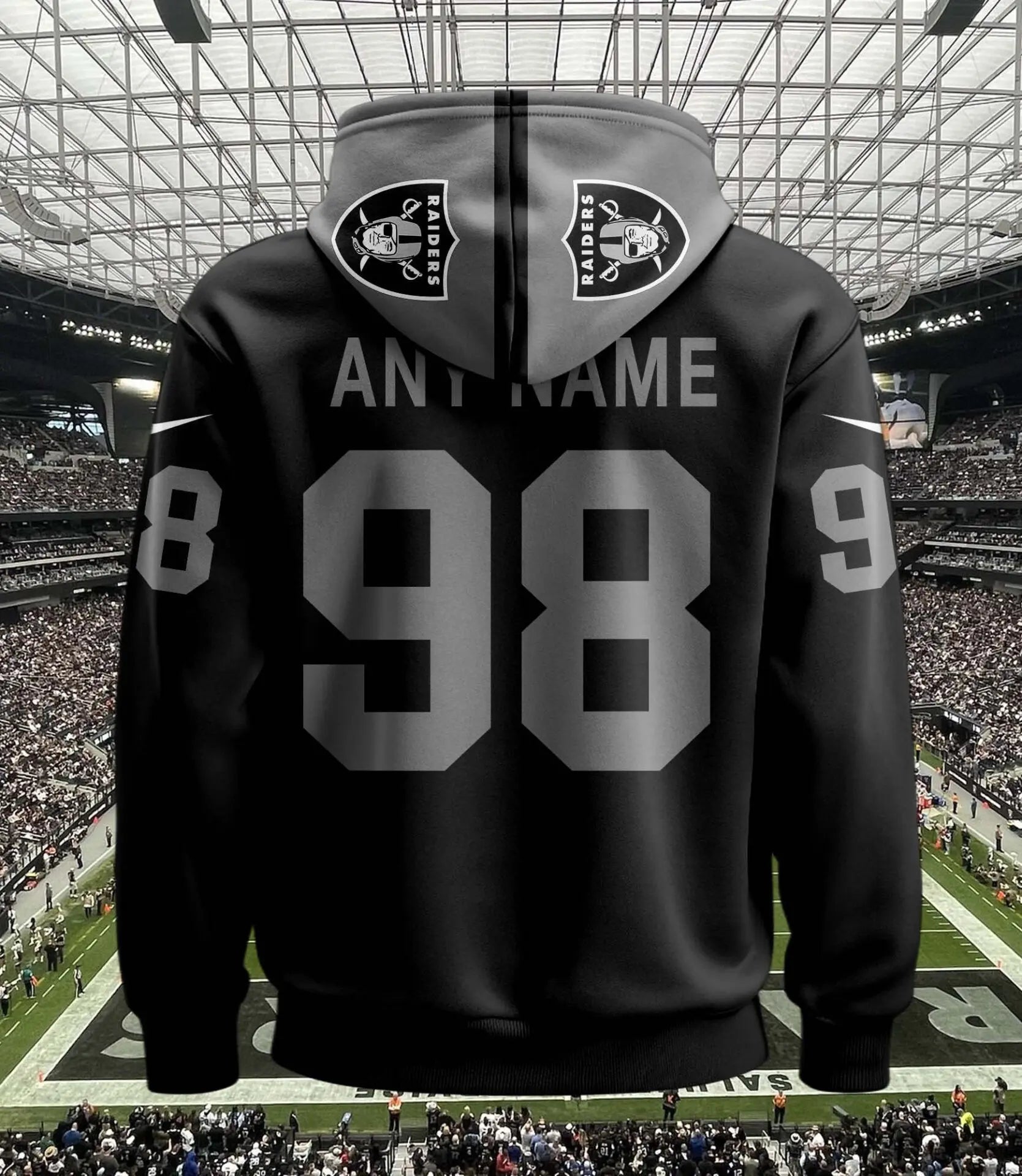 Las Vegas Raiders | Hoodie Style Jersey Custom Name And Number – HuddleStyle.com - Image 3