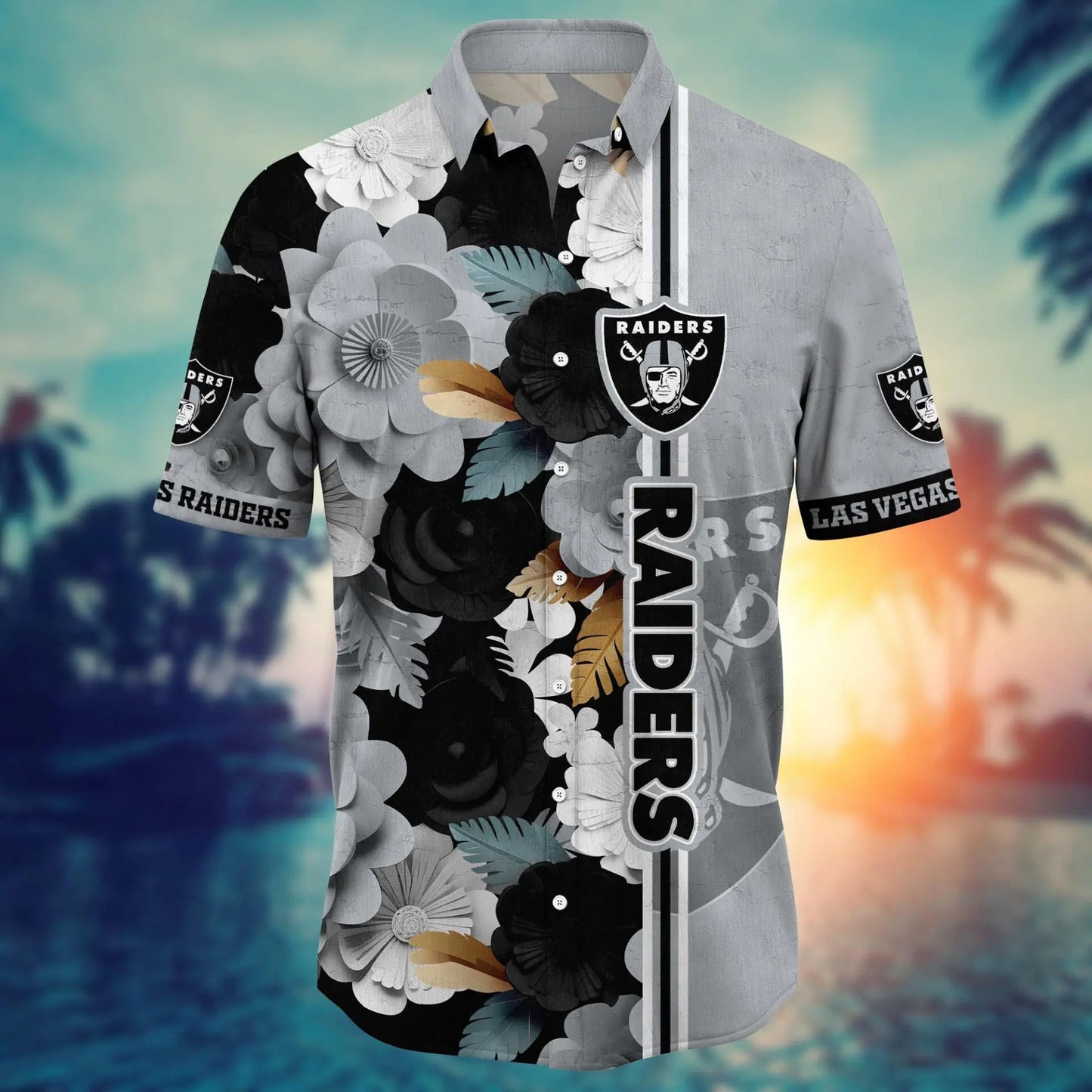 Las Vegas Raiders | Hawaii Shirt For Fans, Summer Football Shirts – HuddleStyle.com - Image 2