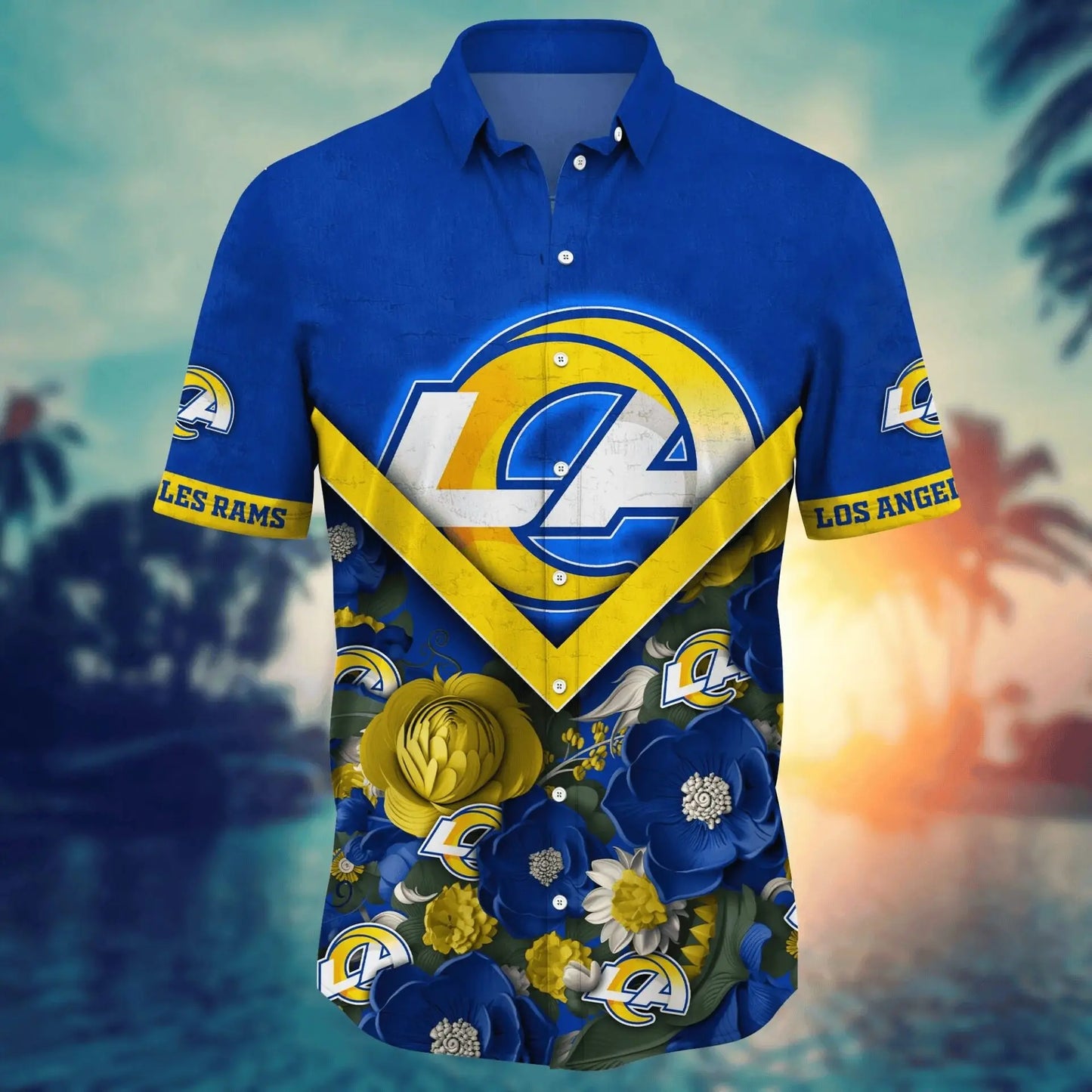 Los Angeles Rams | Hawaii Shirt For Fans, Summer Football Shirt – HuddleStyle.com - Image 3
