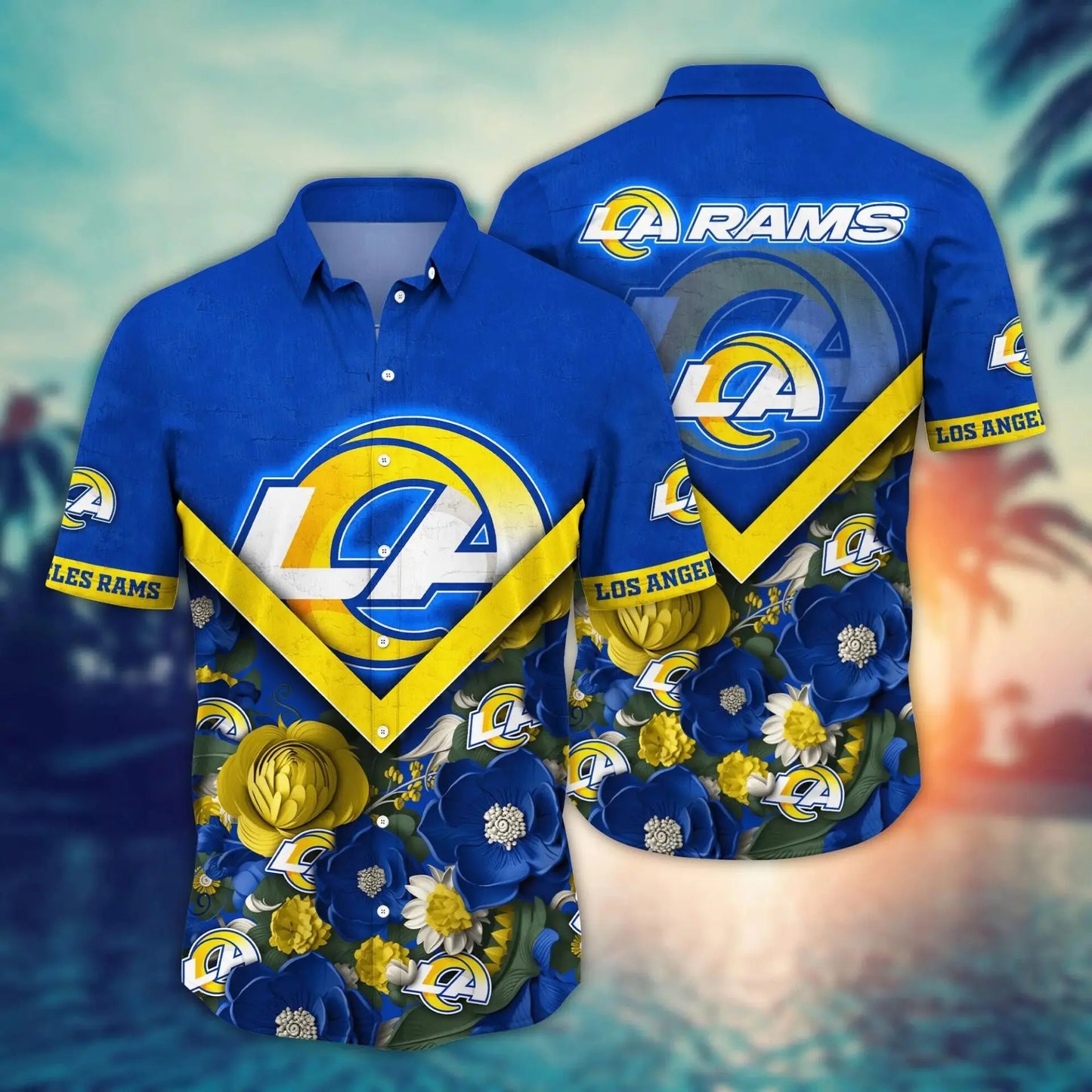 Los Angeles Rams | Hawaii Shirt For Fans, Summer Football Shirt – HuddleStyle.com - Image 2