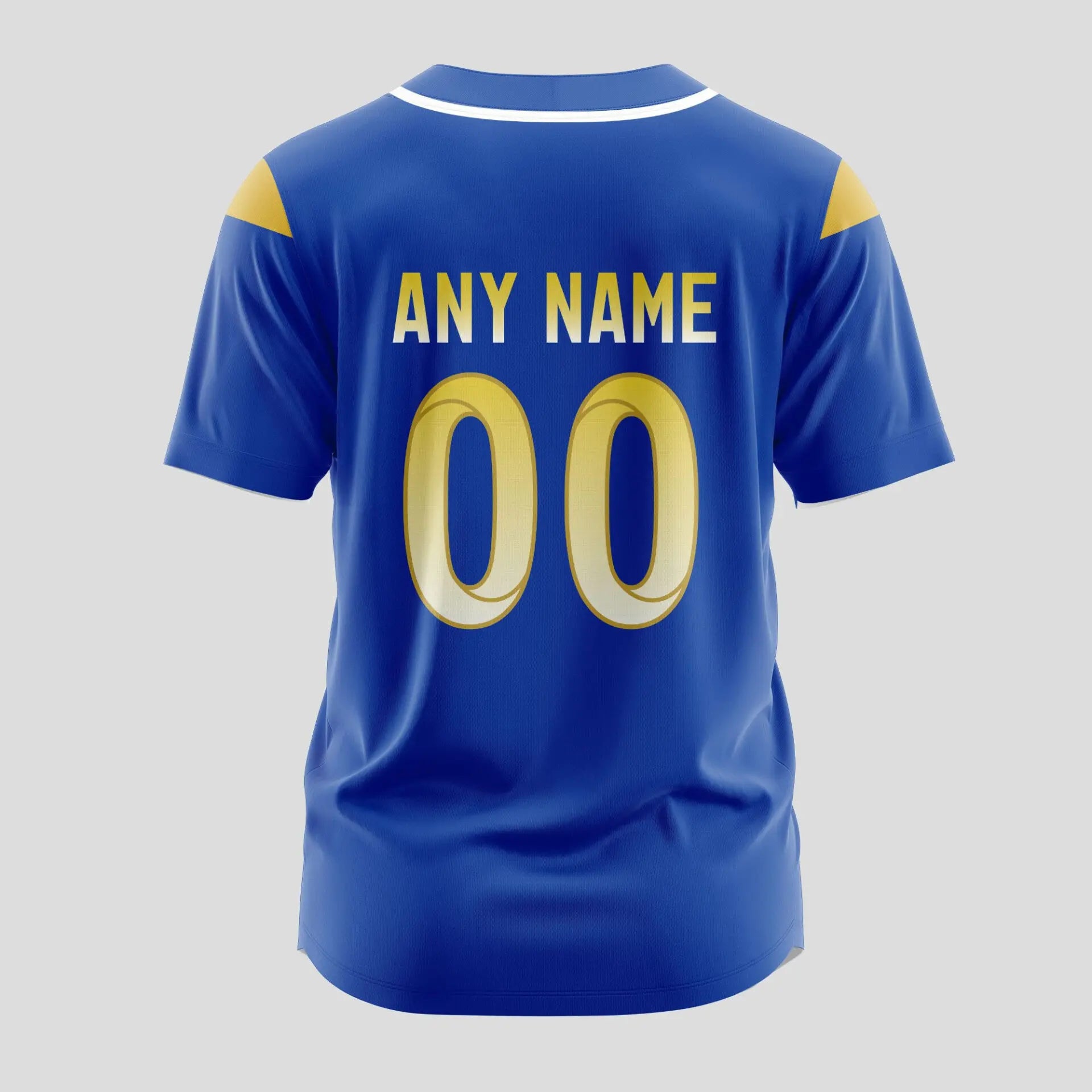 Los Angeles Rams | Classic Baseball Jersey – Customize Your Name & Number, Your Style! – HuddleStyle.com - Image 3