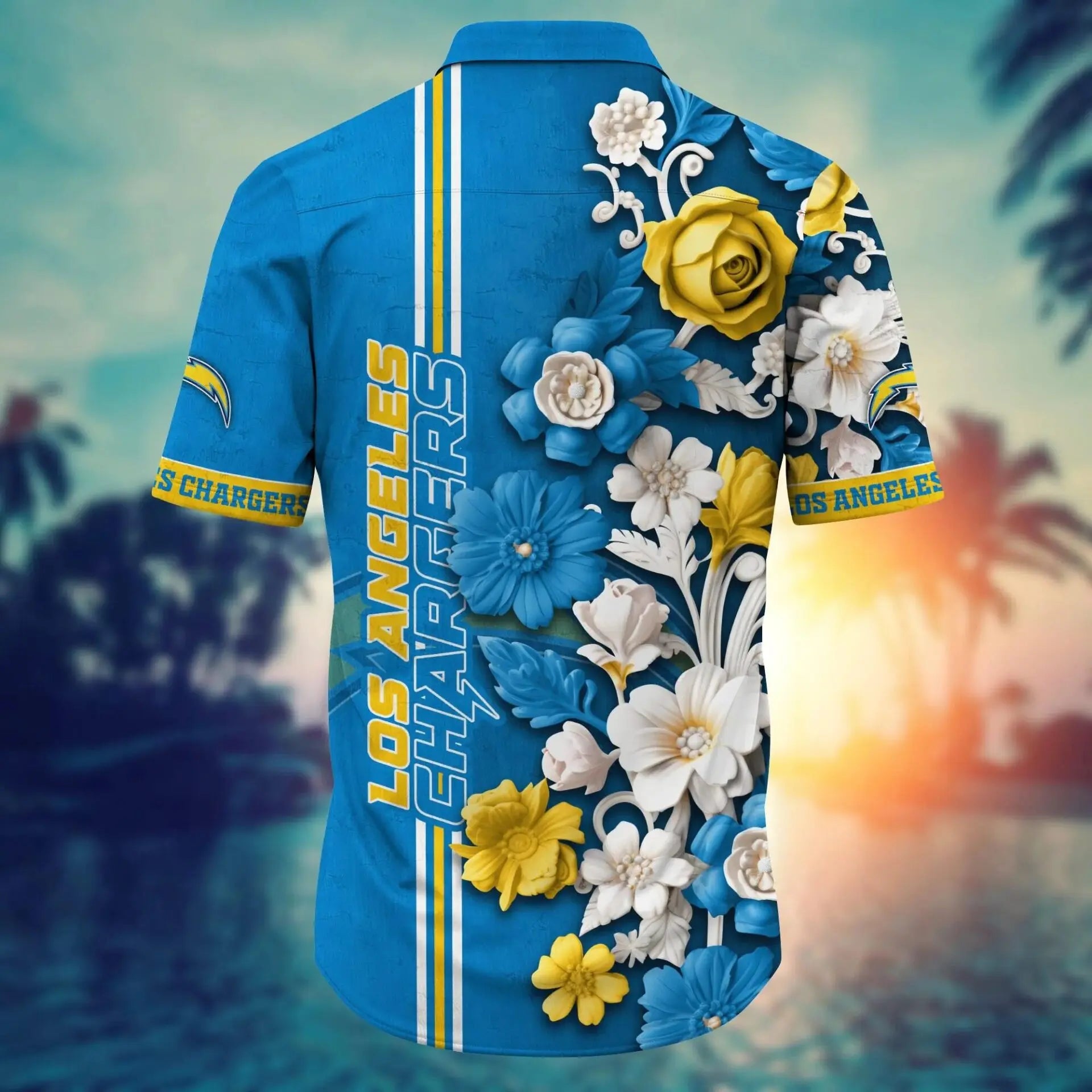Los Angeles Chargers | Hawaii Shirt For Fans, Summer Football Shirt – HuddleStyle.com - Image 2
