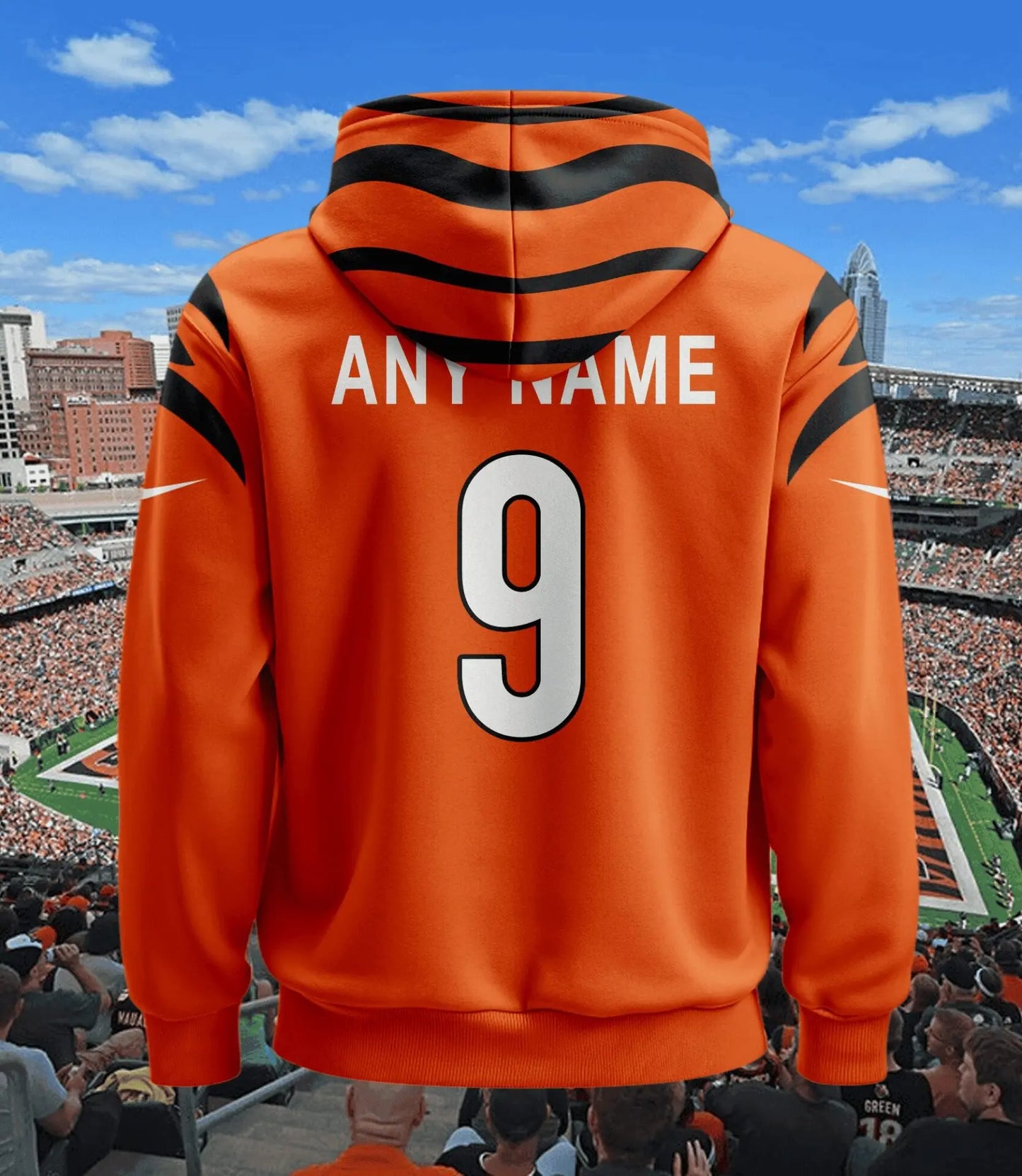 Cincinnati Bengals | Hoodie Style Jersey Custom Name And Number – HuddleStyle.com - Image 2