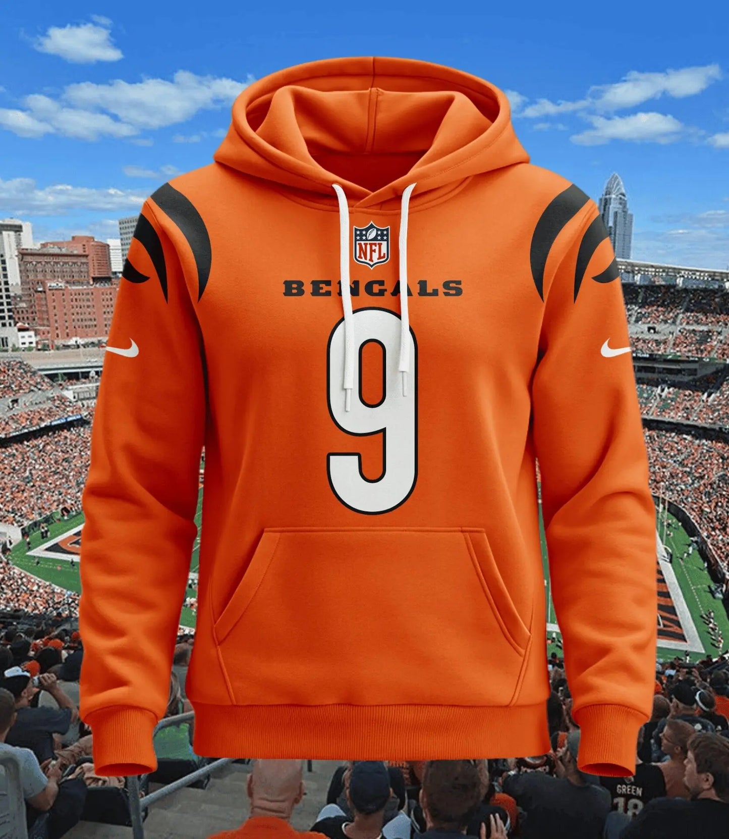 Cincinnati Bengals | Hoodie Style Jersey Custom Name And Number – HuddleStyle.com - Image 3