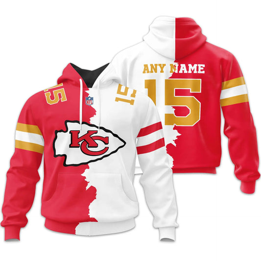 Kansas City Chiefs | Home Mix Away Hoodie – HuddleStyle.com - Main
