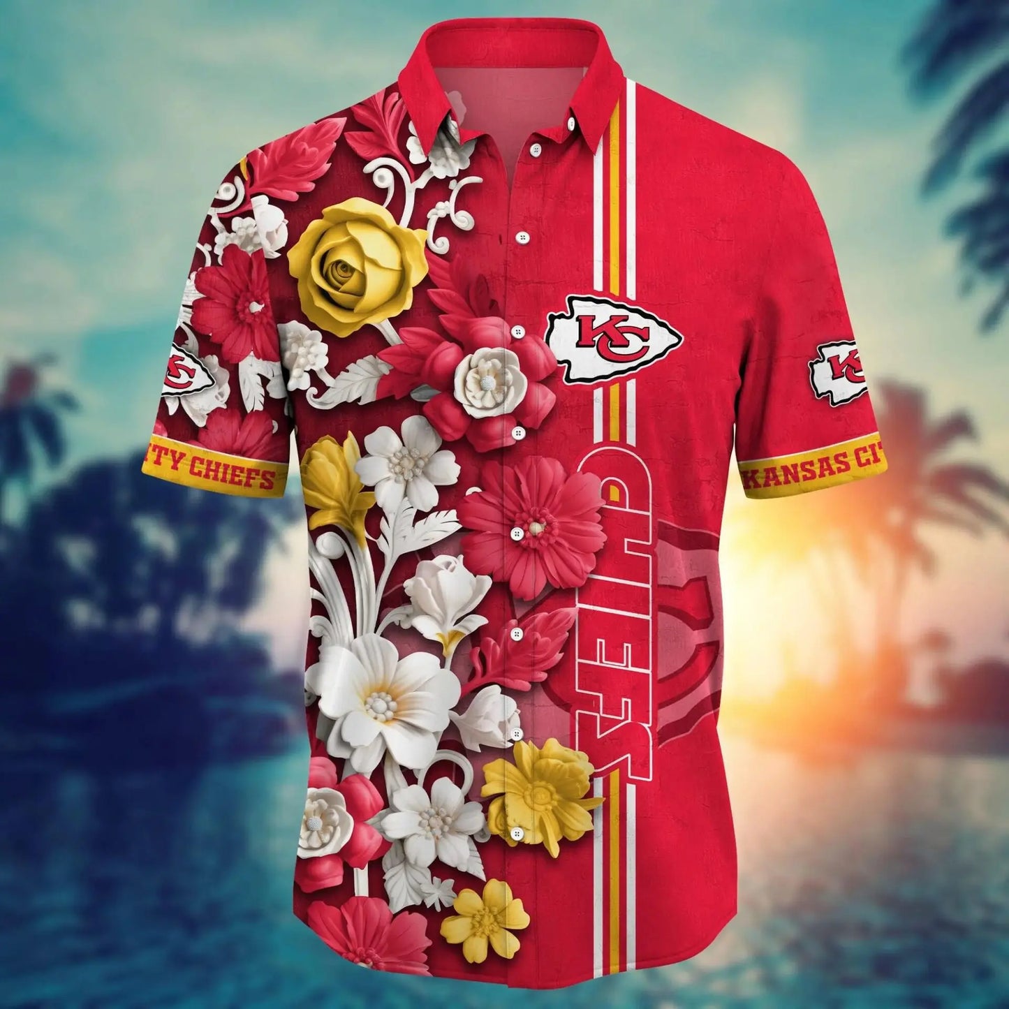Kansas City Chiefs | Hawaii Shirt For Fans, Summer Football Shirts – HuddleStyle.com - Image 3