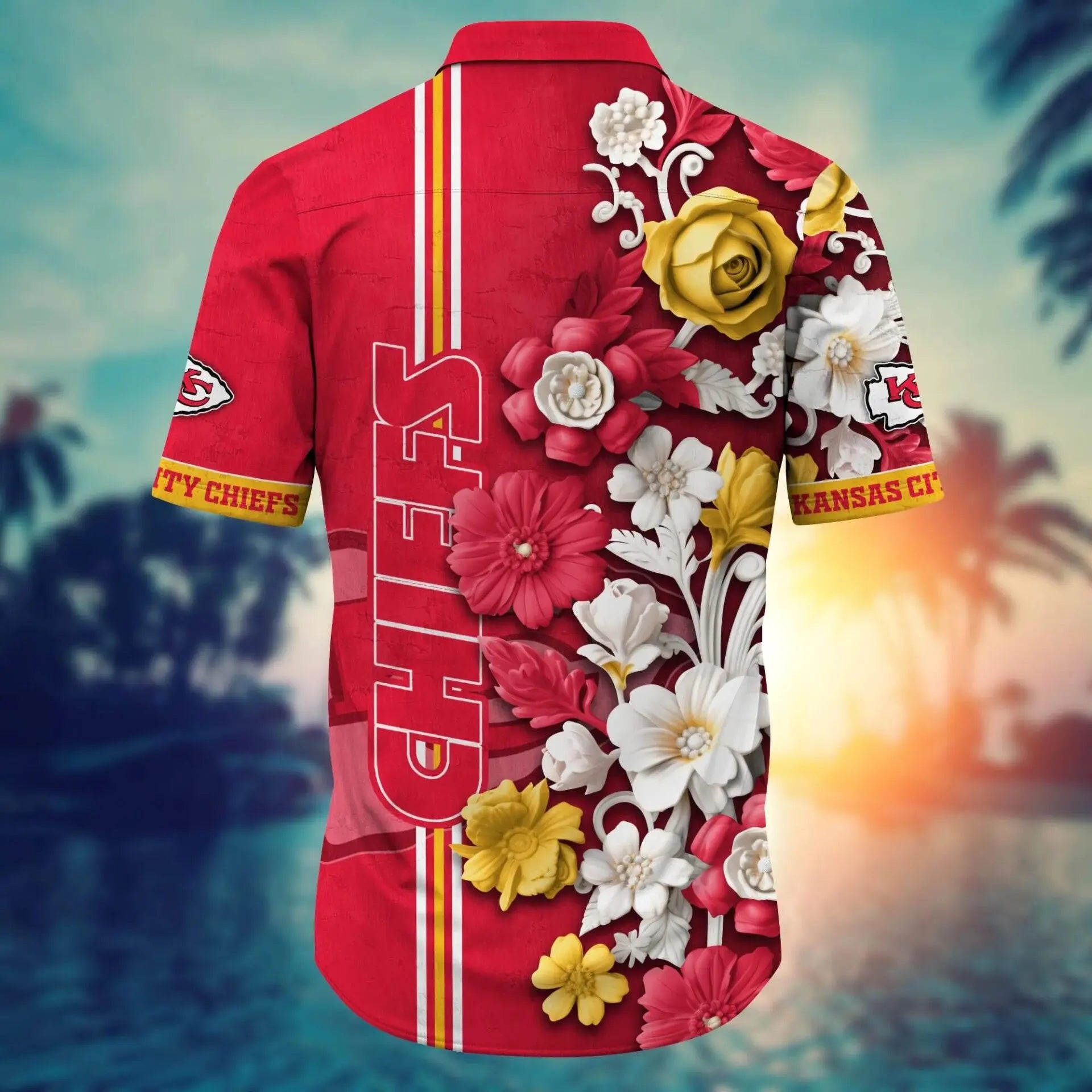 Kansas City Chiefs | Hawaii Shirt For Fans, Summer Football Shirts – HuddleStyle.com - Image 2