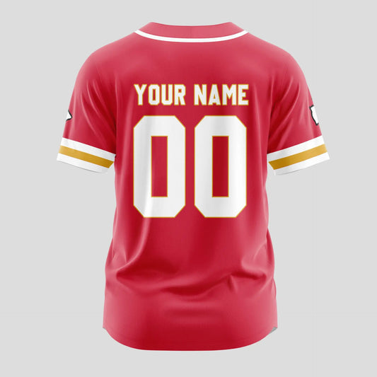Kansas City Chiefs | Classic Baseball Jersey – Customize Your Name & Number, Your Style! – HuddleStyle.com - Main