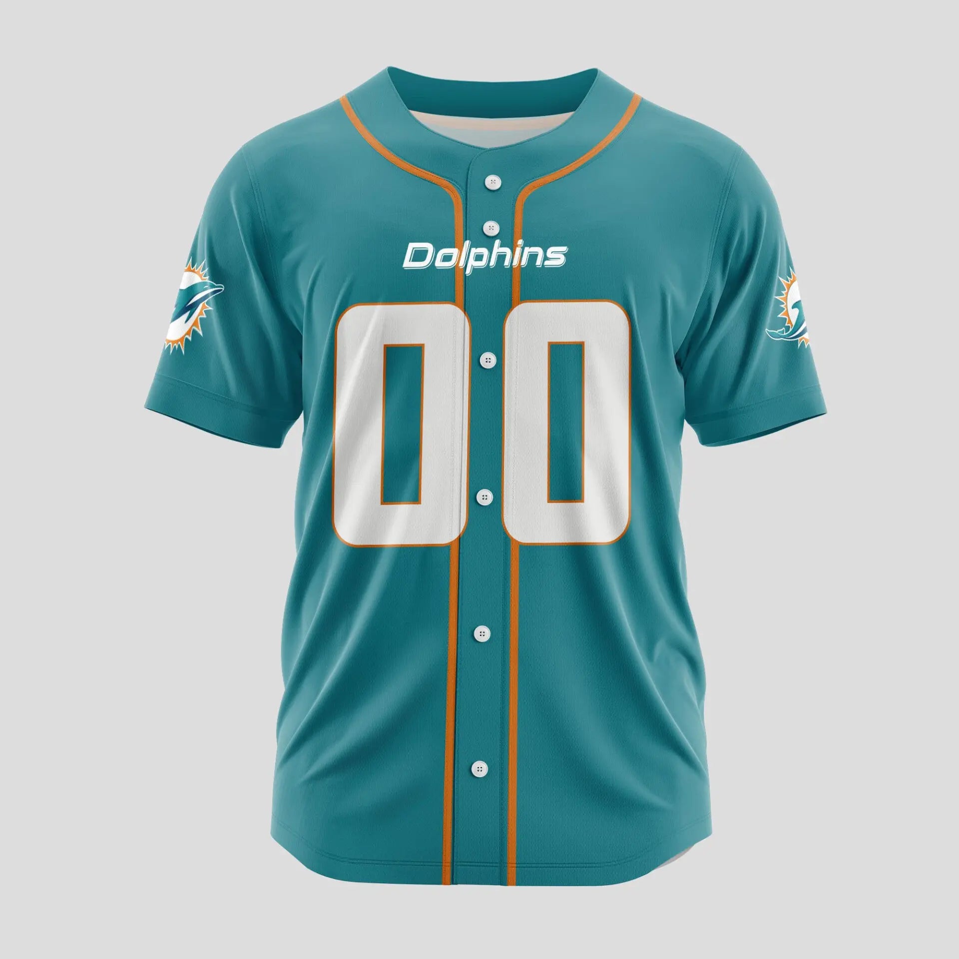 Miami Dolphins | Classic Baseball Jersey – Customize Your Name & Number, Your Style! – HuddleStyle.com - Main