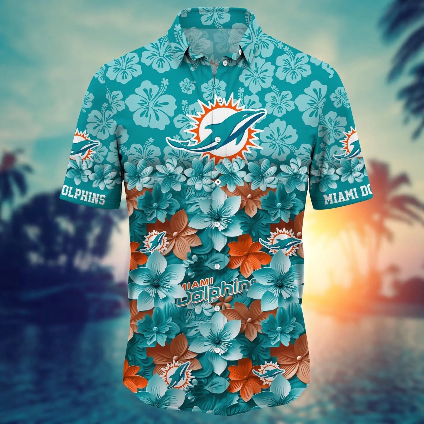 Miami Dolphins | Hawaii Shirt For Fans, Summer Football Shirt – HuddleStyle.com - Image 2