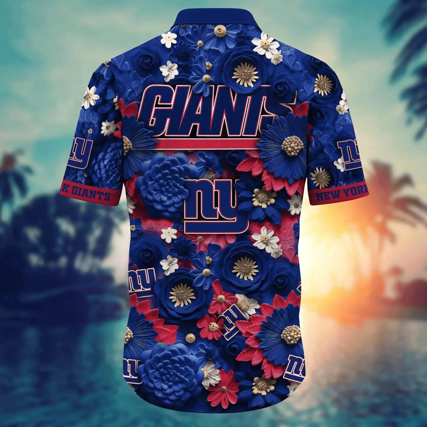 New York Giants | Hawaii Shirt For Fans, Summer Football Shirt – HuddleStyle.com - Image 2