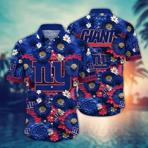 New York Giants | Hawaii Shirt For Fans, Summer Football Shirt – HuddleStyle.com - Image 3
