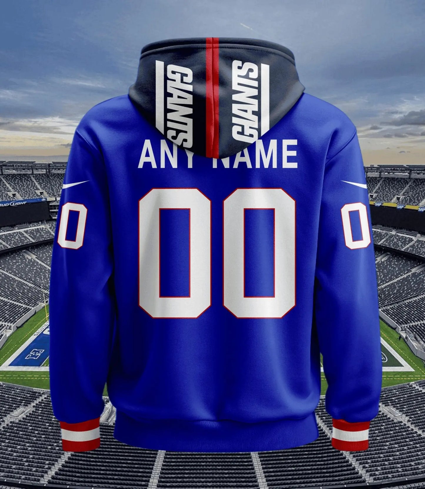 New York Giants | Hoodie Style Jersey Custom Name And Number – HuddleStyle.com - Image 3