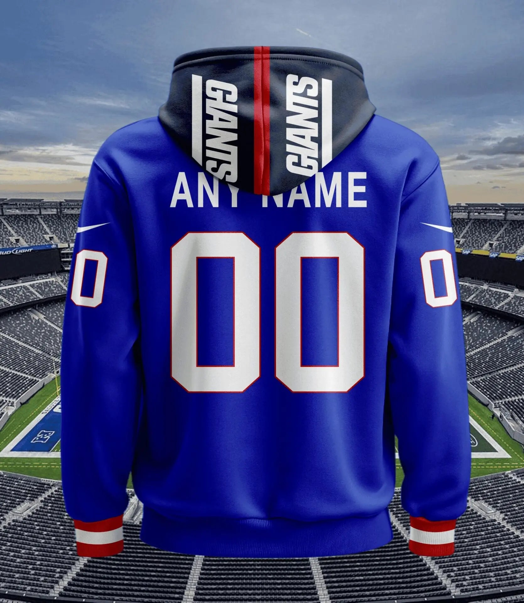 New York Giants | Hoodie Style Jersey Custom Name And Number – HuddleStyle.com - Image 3