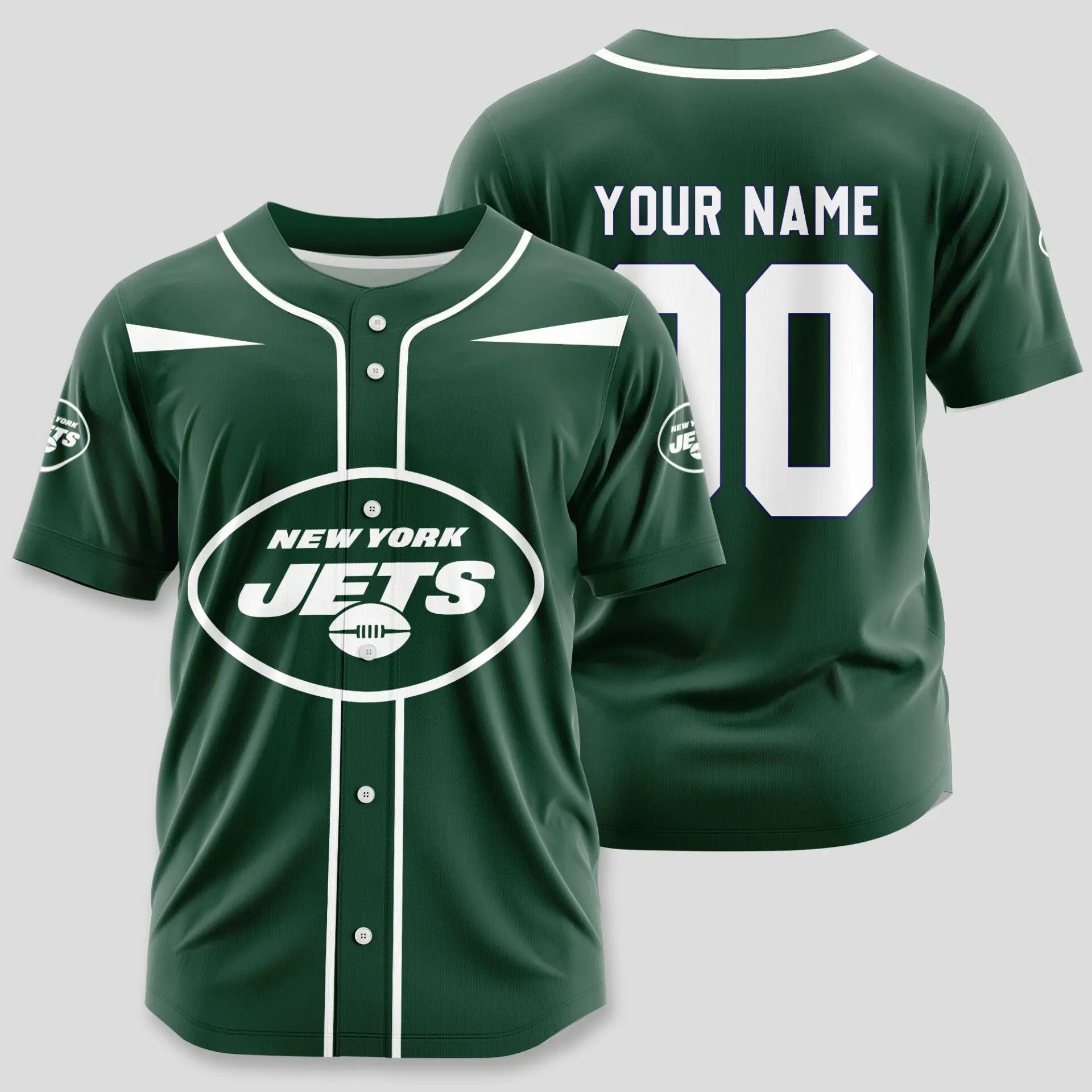 New York Jets | Classic Baseball Jersey – Customize Your Name & Number, Your Style! – HuddleStyle.com - Image 2