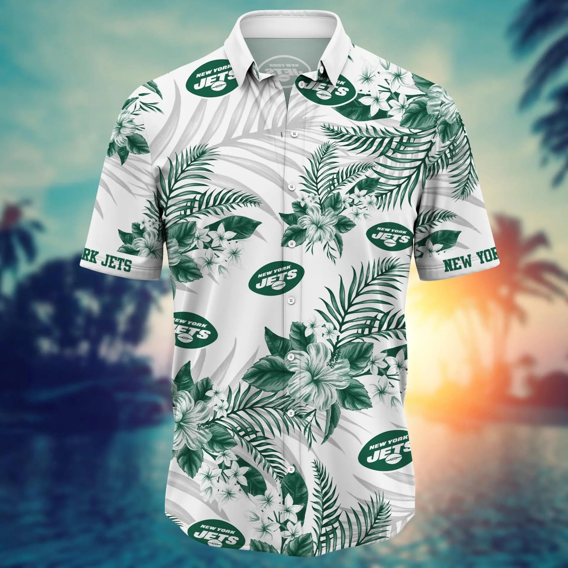 New York Jets | Hawaii Shirt For Fans, Summer Football Shirt – HuddleStyle.com - Image 3