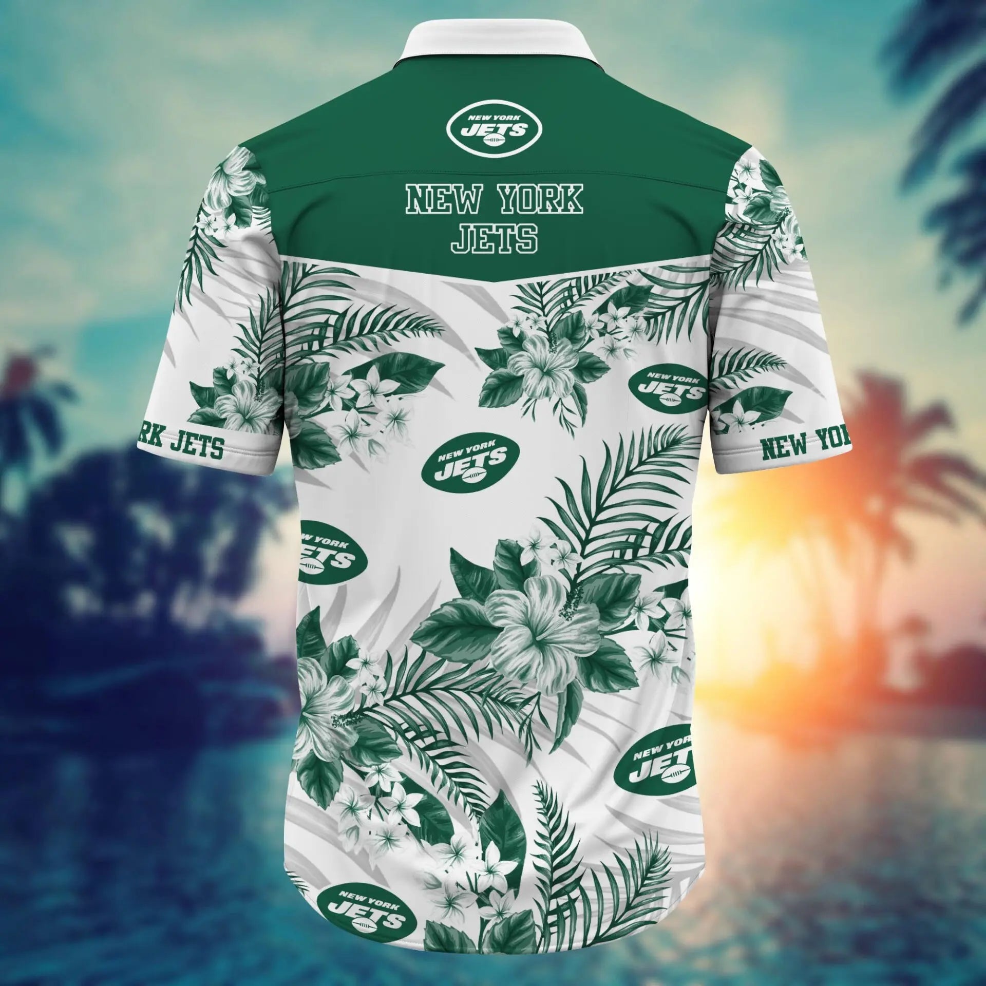 New York Jets | Hawaii Shirt For Fans, Summer Football Shirt – HuddleStyle.com - Image 2