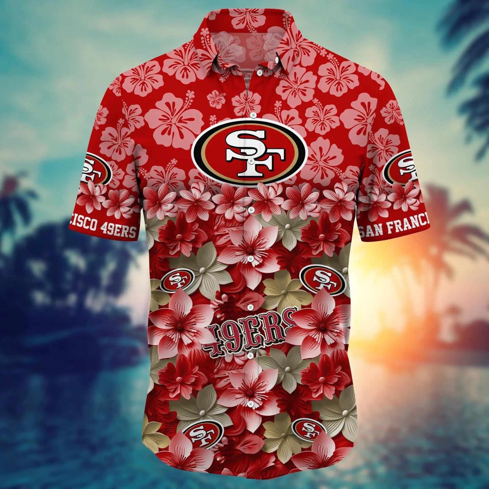 San Francisco 49ers | Hawaii Shirt For Fans, Summer Football Shirts – HuddleStyle.com - Image 3
