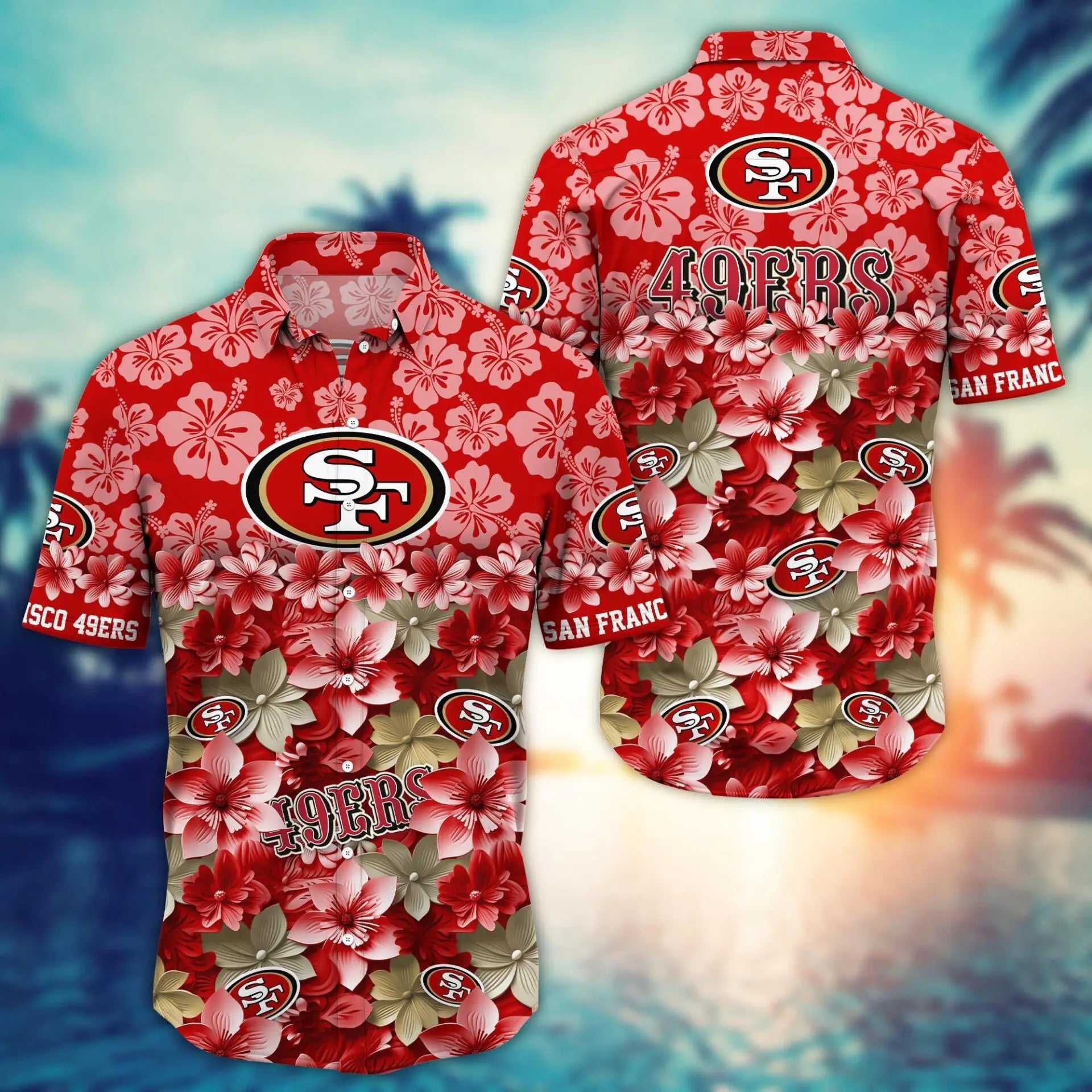 San Francisco 49ers | Hawaii Shirt For Fans, Summer Football Shirts – HuddleStyle.com - Image 2