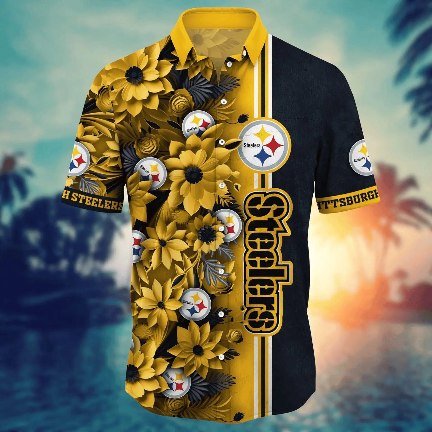 Pittsburgh Steelers | Hawaii Shirt For Fans, Summer Football Shirts – HuddleStyle.com - Image 3