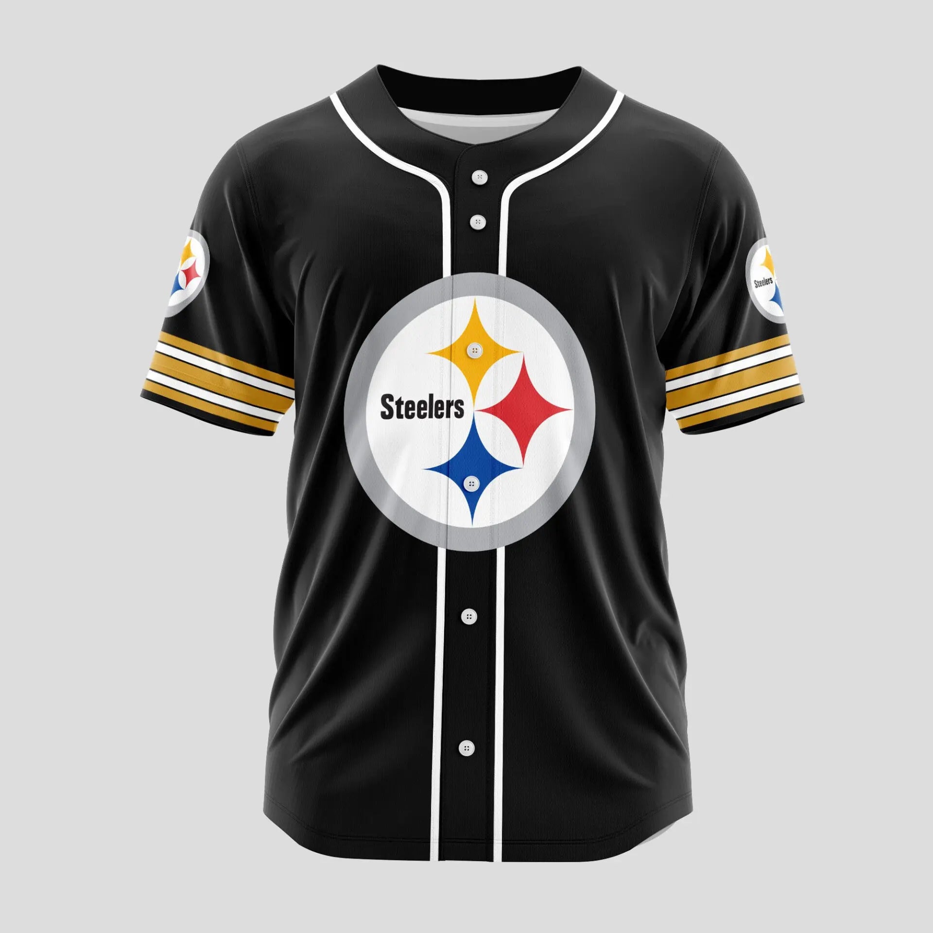 Pittsburgh Steelers | Classic Baseball Jersey – Customize Your Name & Number, Your Style! – HuddleStyle.com - Image 2
