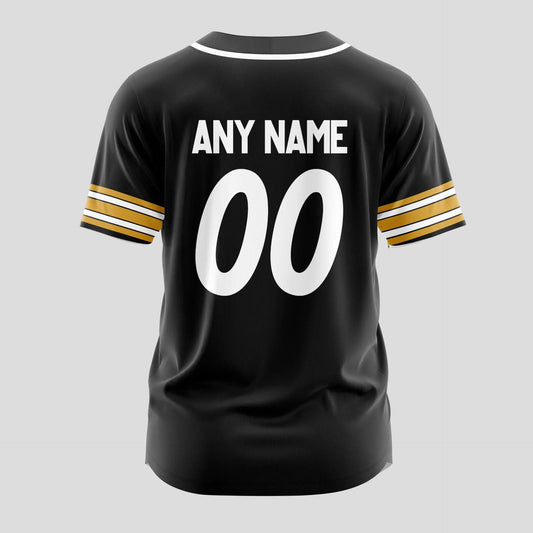 Pittsburgh Steelers | Classic Baseball Jersey – Customize Your Name & Number, Your Style! – HuddleStyle.com - Main