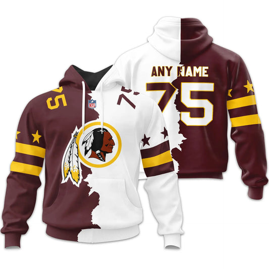 Washington Commanders | Home Mix Away Hoodie – HuddleStyle.com - Main