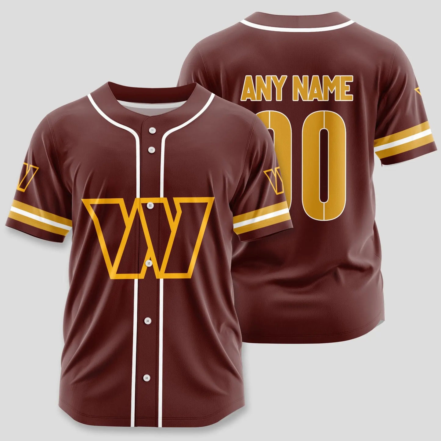 Washington Commanders | Classic Baseball Jersey – Customize Your Name & Number, Your Style! – HuddleStyle.com - Image 5