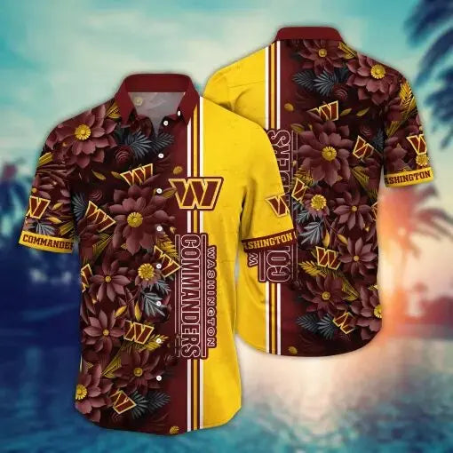 Washington Commanders | Hawaii Shirt For Fans, Summer Football Shirt – HuddleStyle.com - Image 2