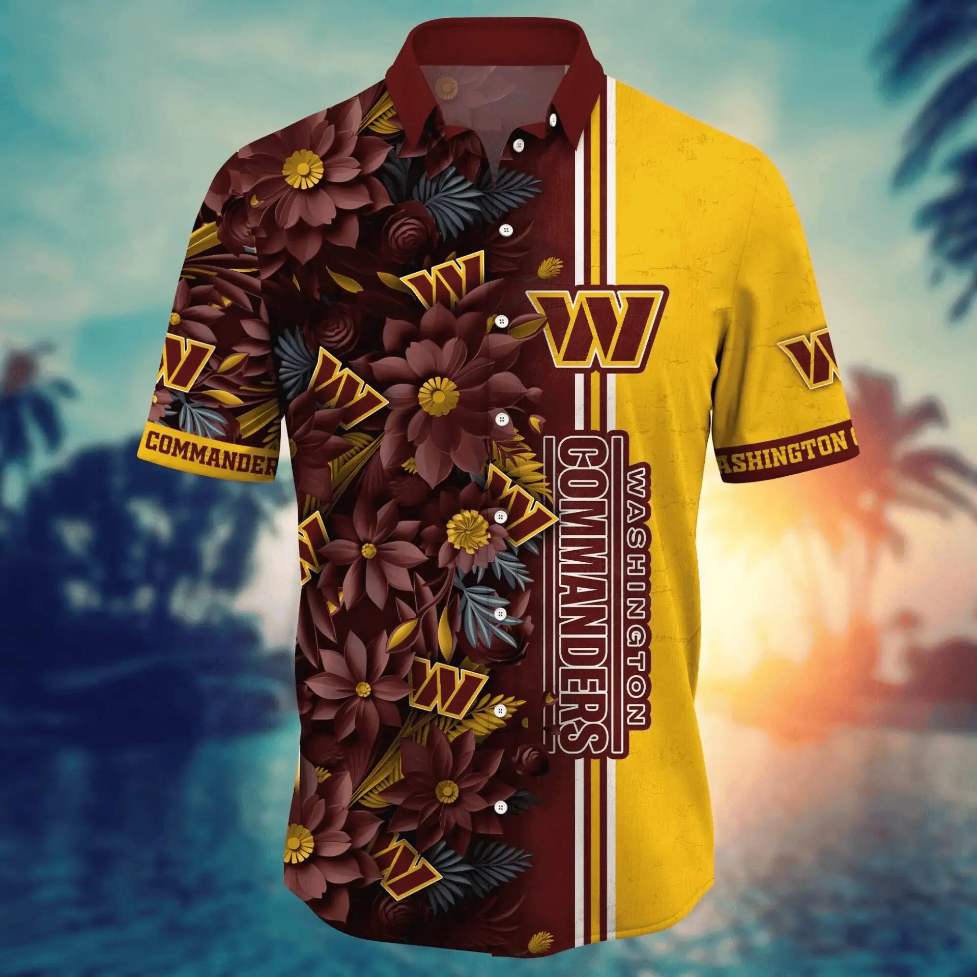 Washington Commanders | Hawaii Shirt For Fans, Summer Football Shirt – HuddleStyle.com - Image 9