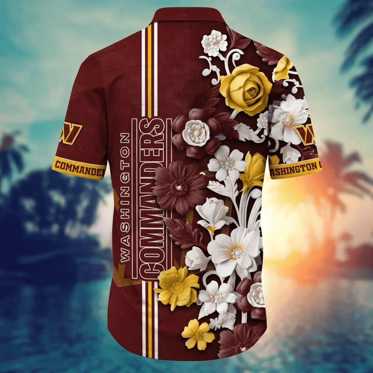 Washington Commanders | Hawaii Shirt For Fans, Summer Football Shirt – HuddleStyle.com - Image 4