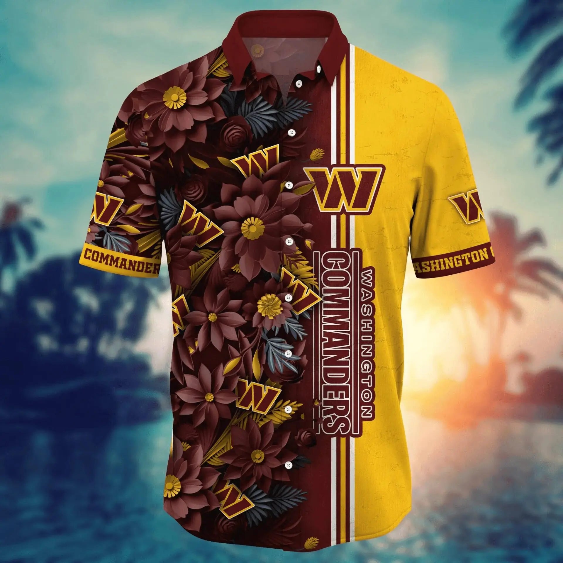 Washington Commanders | Hawaii Shirt For Fans, Summer Football Shirt – HuddleStyle.com - Image 5