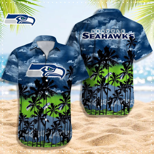 seattle seahawks | Hawaii Shirt For Fans, Summer Football Shirt – HuddleStyle.com - Main