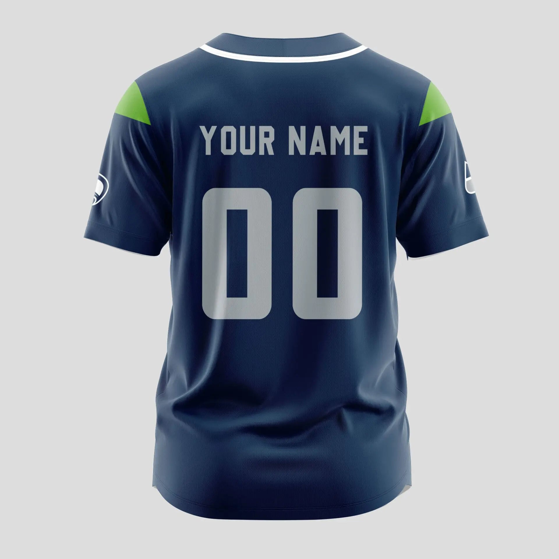 Seattle Seahawks | Classic Baseball Jersey – Customize Your Name & Number, Your Style! – HuddleStyle.com - Image 3