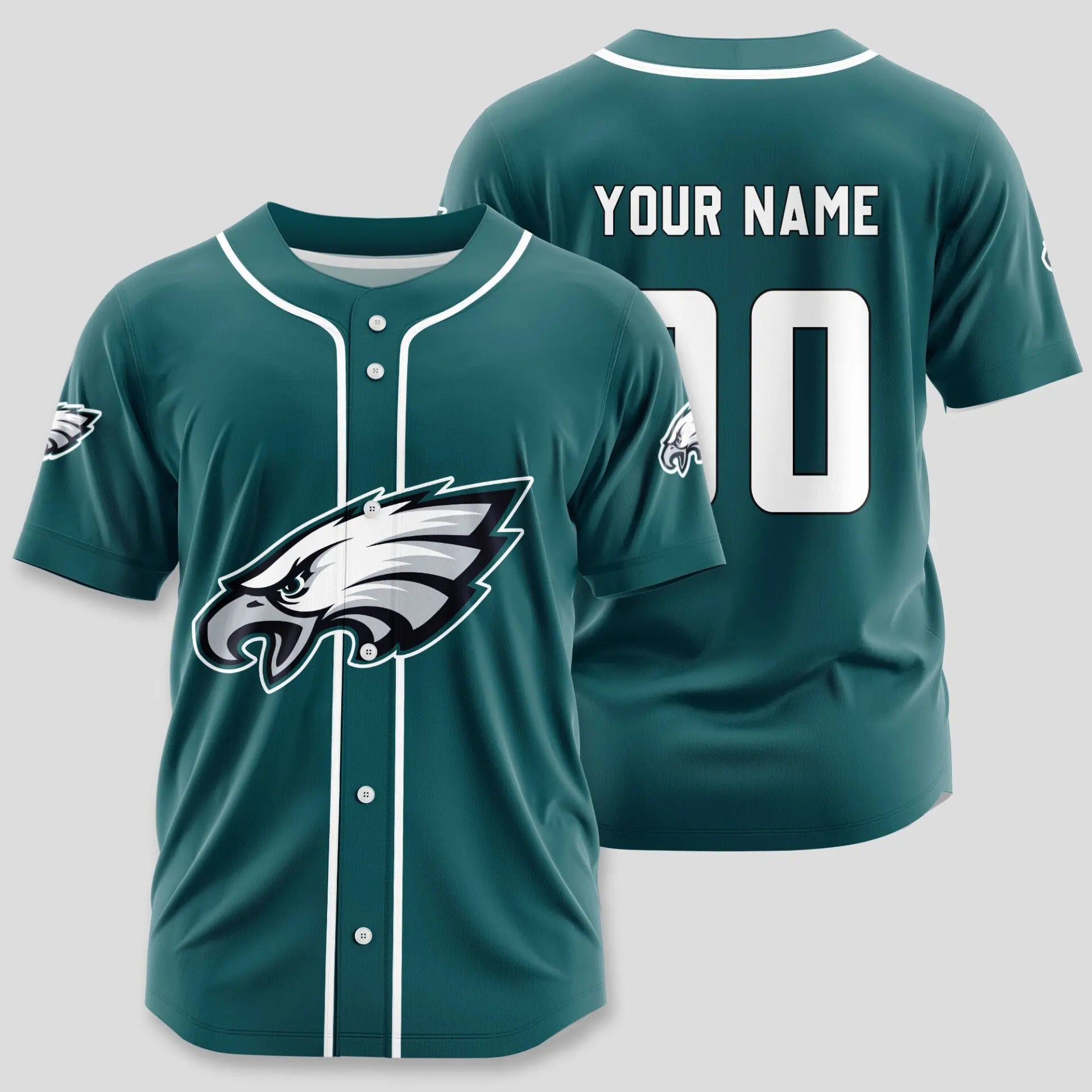 Philadelphia Eagles | Classic Baseball Jersey – Customize Your Name & Number, Your Style! – HuddleStyle.com - Image 2