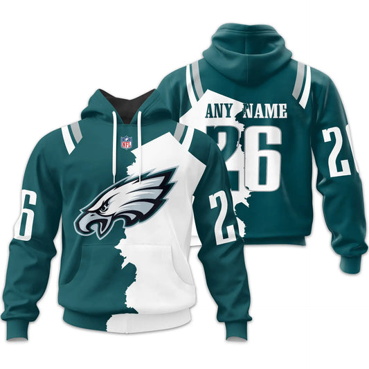 Philadelphia Eagles | Home Mix Away Hoodie – HuddleStyle.com - Main