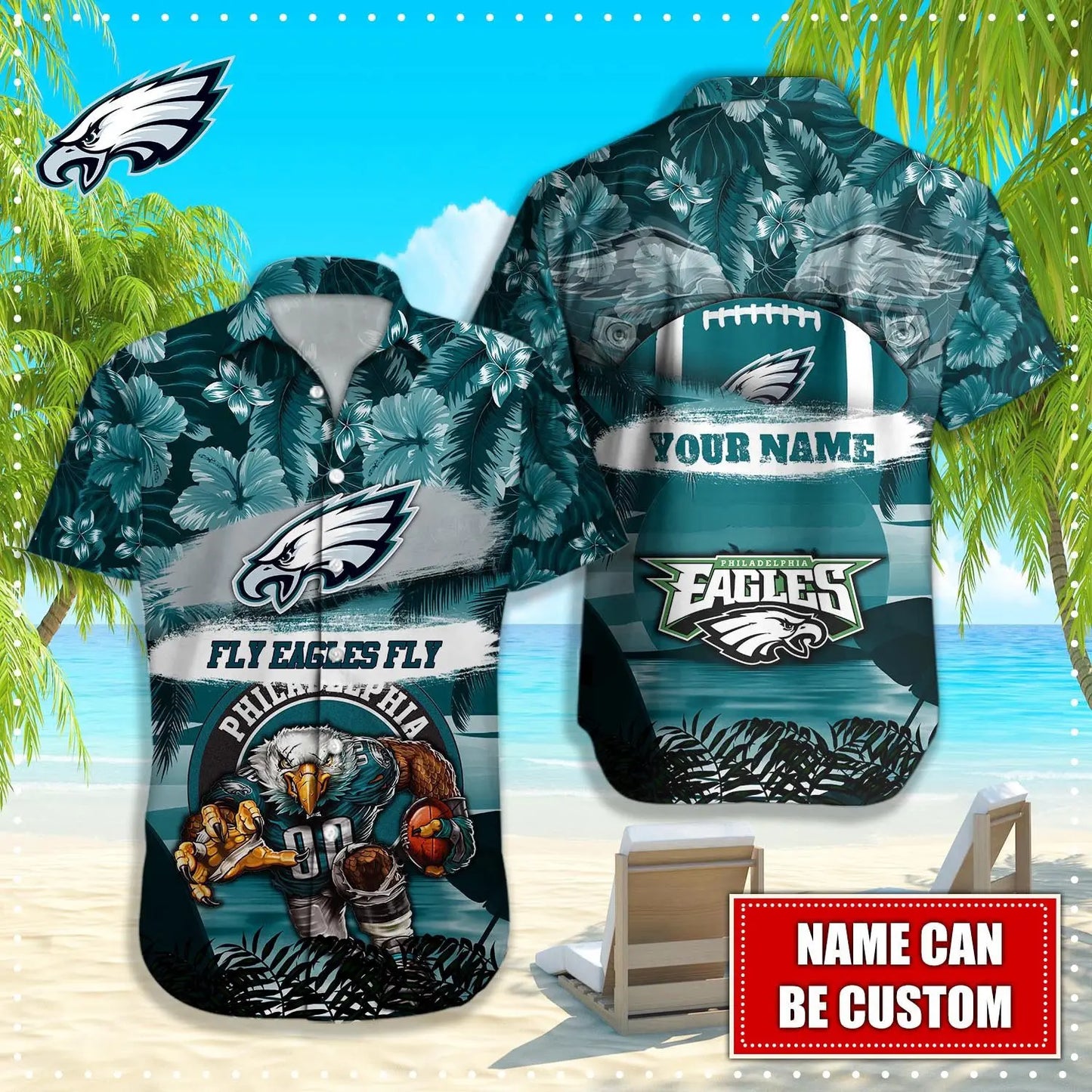 Philadelphia Eagles | Hawaii Shirt For Fans, Summer Football Shirt – HuddleStyle.com - Main