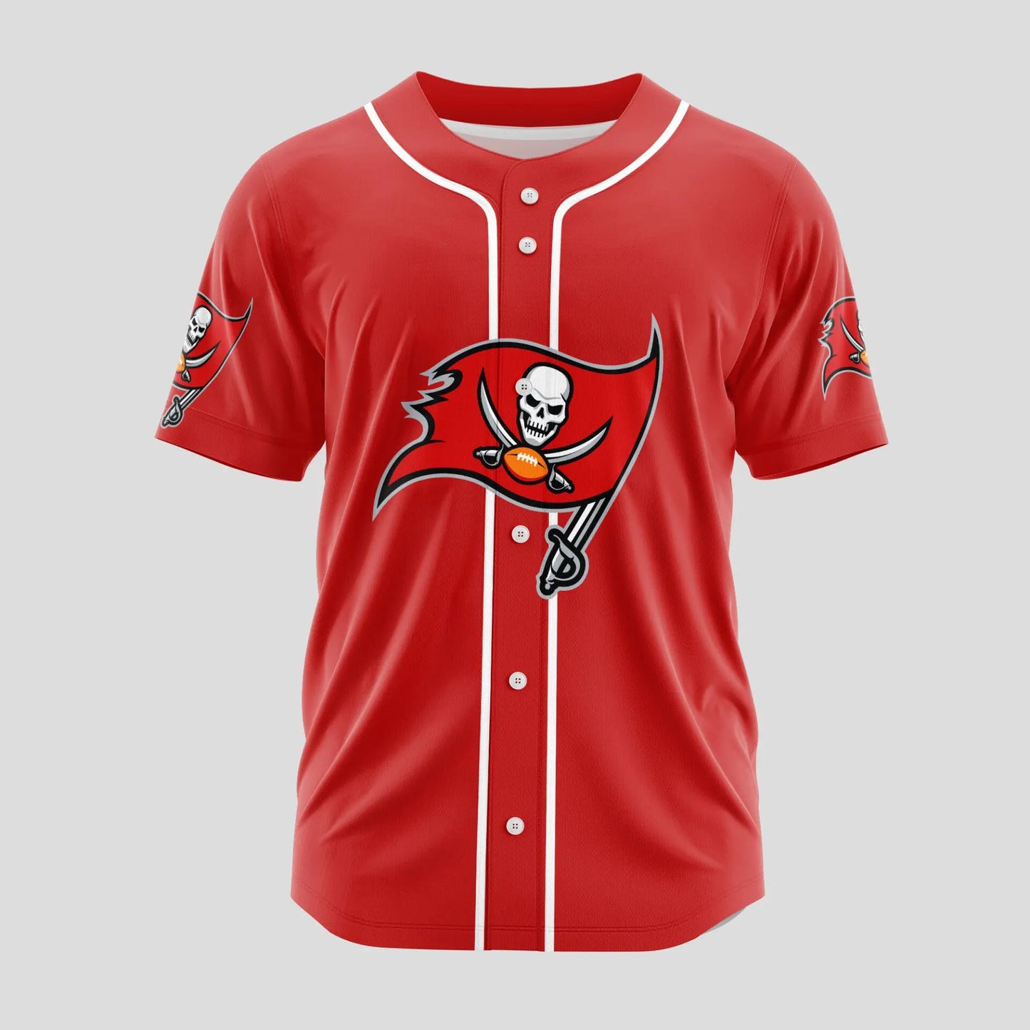 Tampa Bay Buccaneers | Classic Baseball Jersey – Customize Your Name & Number, Your Style! – HuddleStyle.com - Image 2