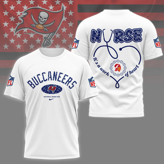 Tampa Bay Buccaneers | PREMIUM 3D NURSE APPRECIATION DAY SHIRT NY – HuddleStyle.com - Main
