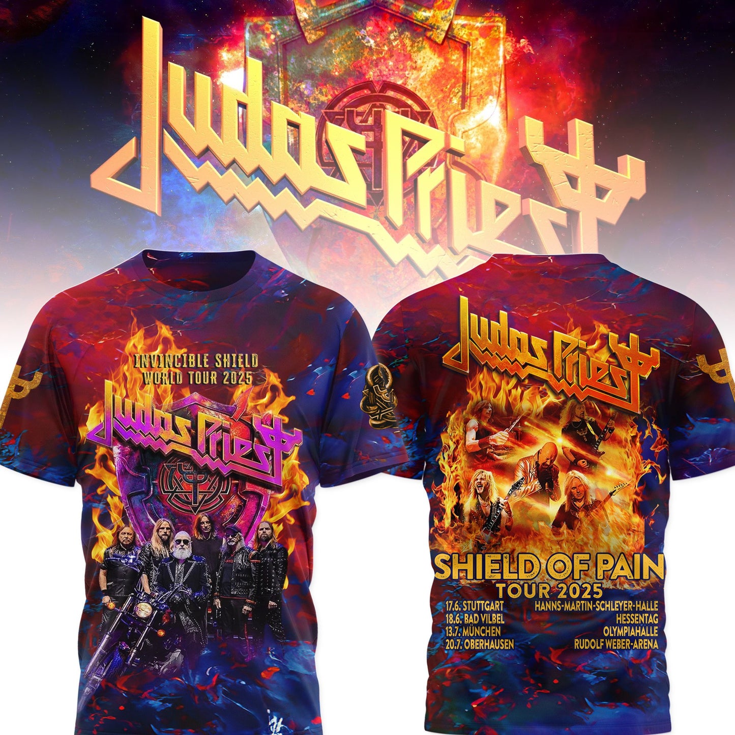 Judas Priest | PREMIUM JDPR 3D SHIRT NK