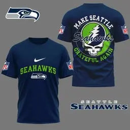 Seattle Seahawks | Premium Grateful Game Day 3D Shirt NY – HuddleStyle.com - Main