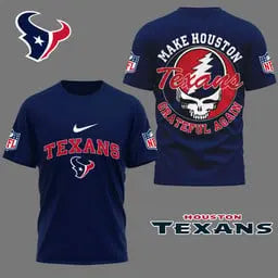 Houston Texans | Premium Grateful Game Day 3D Shirt NY – HuddleStyle.com - Main