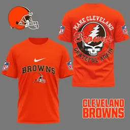 Cleveland Browns | Premium Grateful Game Day 3D Shirt NY – HuddleStyle.com - Main