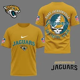 Jacksonville Jaguars | Premium Grateful Game Day 3D Shirt NY – HuddleStyle.com - Image 2