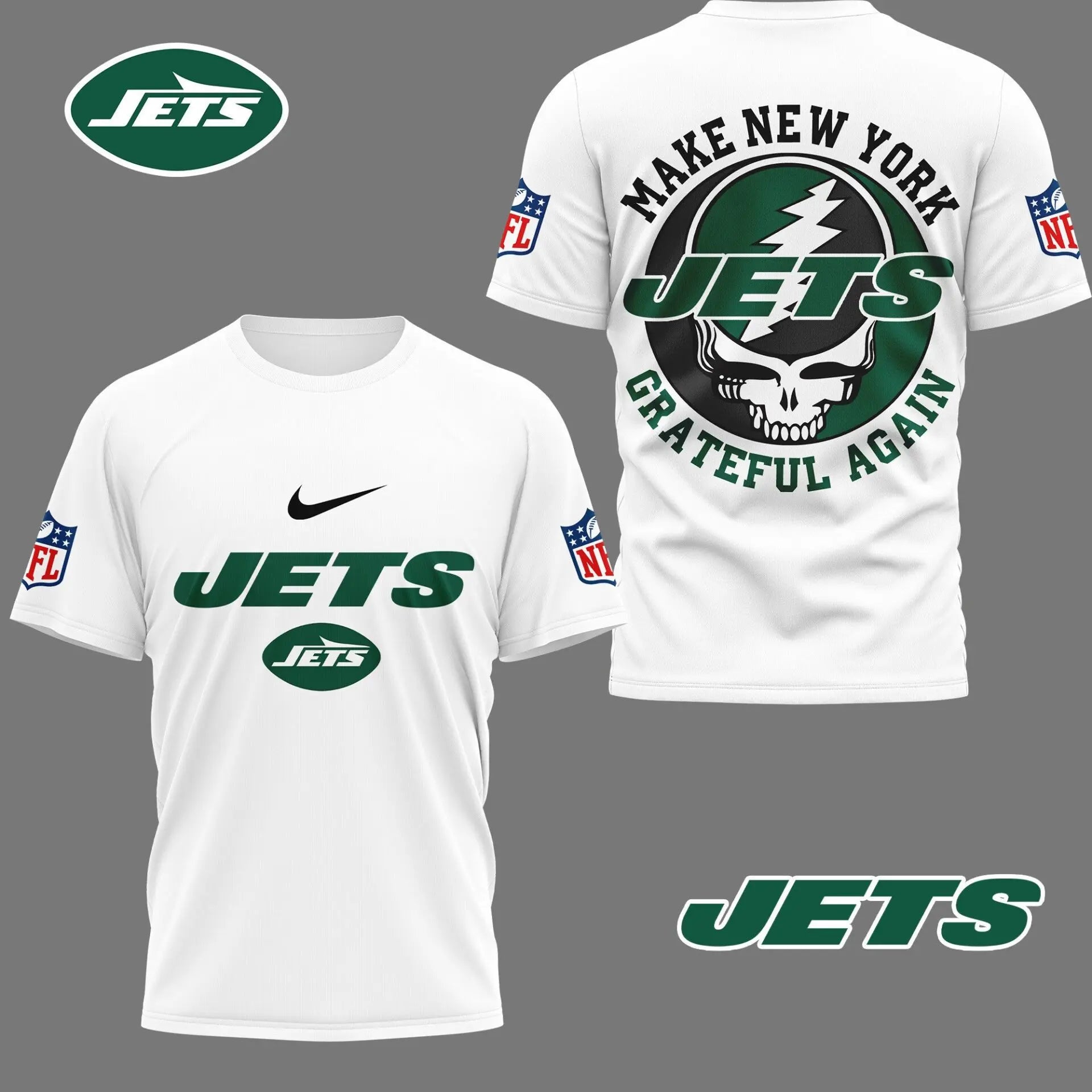 New York Jets | Premium Grateful Game Day 3D Shirt NY – HuddleStyle.com - Image 4